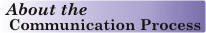 About the Communication Process